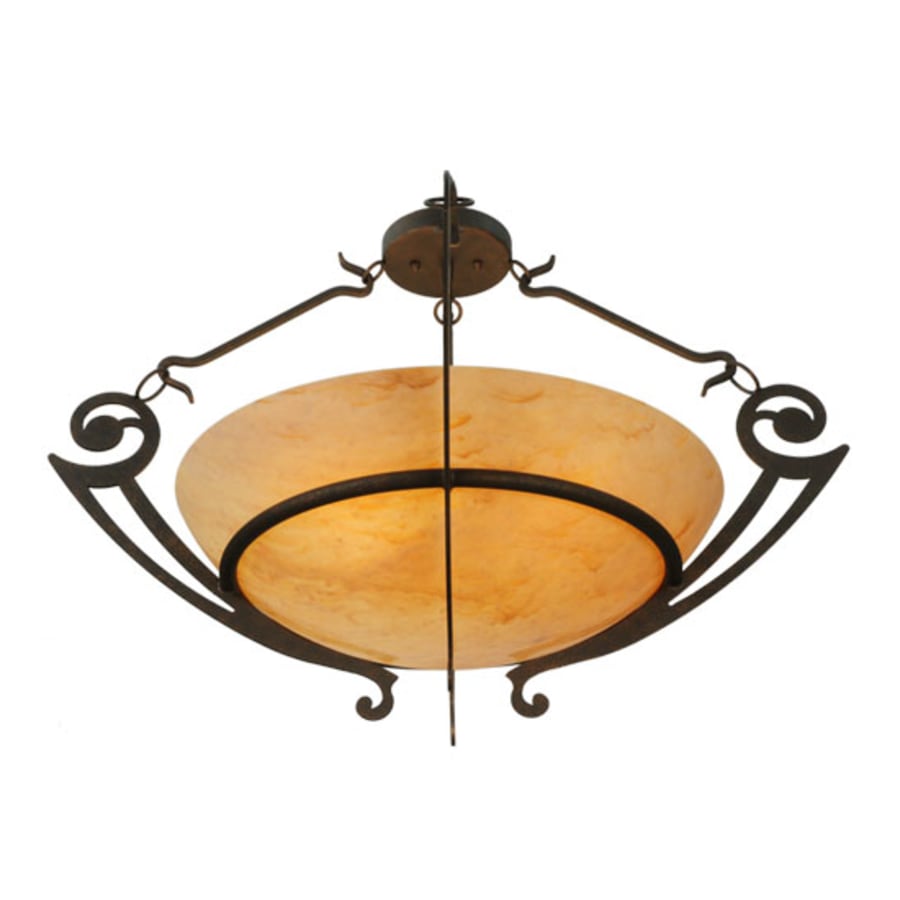 Meyda Tiffany Ceres 6 Light 36" Wide Semi-Flush Bowl Ceiling Fixture