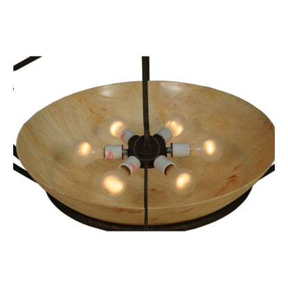 Meyda Tiffany Ceres 6 Light 36" Wide Semi-Flush Bowl Ceiling Fixture