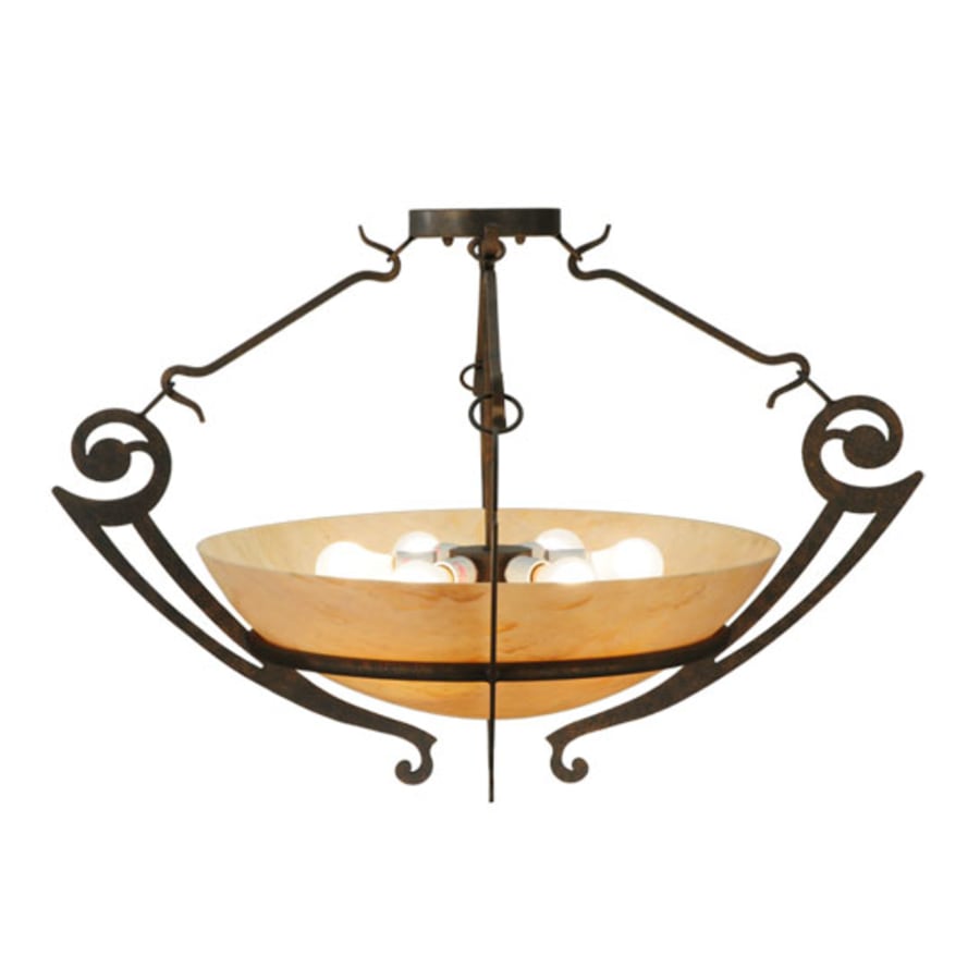 Meyda Tiffany Ceres 6 Light 36" Wide Semi-Flush Bowl Ceiling Fixture
