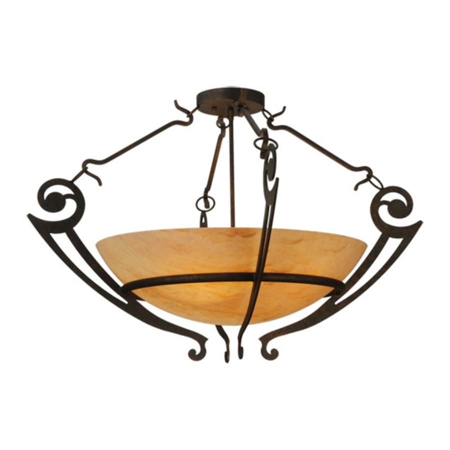 Meyda Tiffany Ceres 6 Light 36" Wide Semi-Flush Bowl Ceiling Fixture
