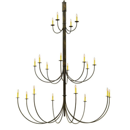 Meyda Tiffany Cheal 20 Light 78" Wide Taper Candle Style Chandelier