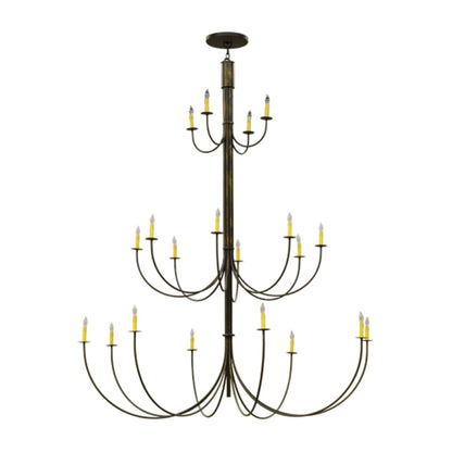 Meyda Tiffany Cheal 20 Light 78" Wide Taper Candle Style Chandelier