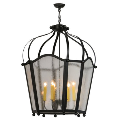 Meyda Tiffany Citadel 6 Light 33" Wide Taper Candle Pendant