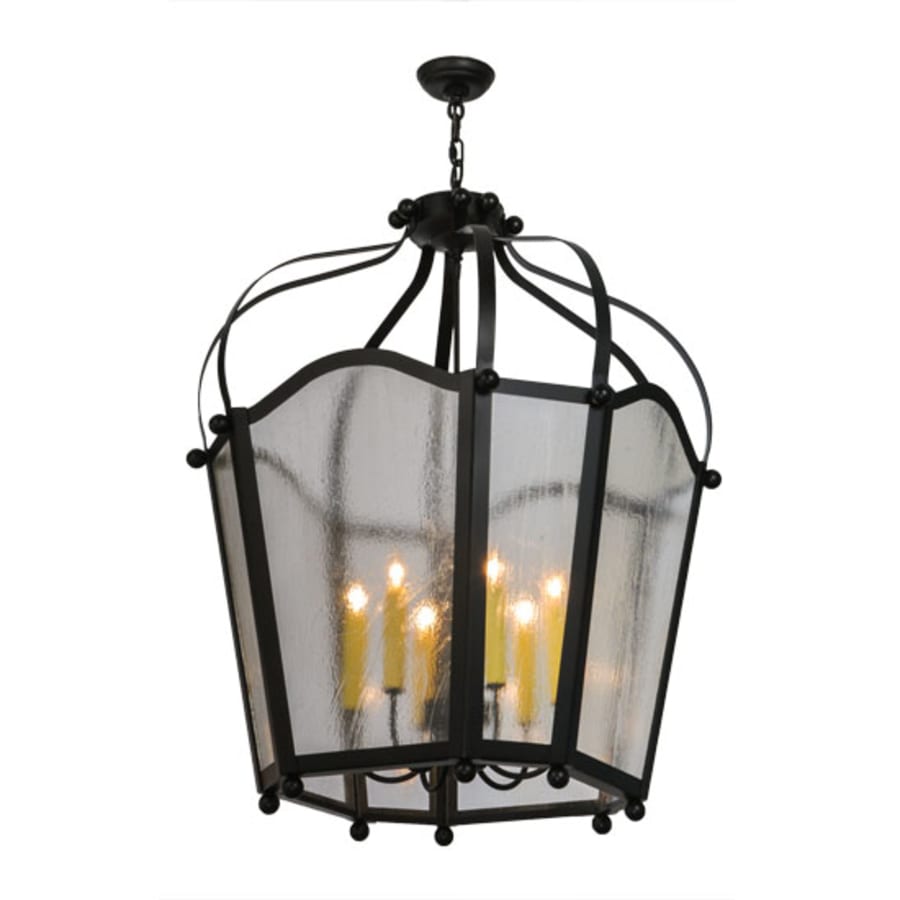 Meyda Tiffany Citadel 6 Light 33" Wide Taper Candle Pendant