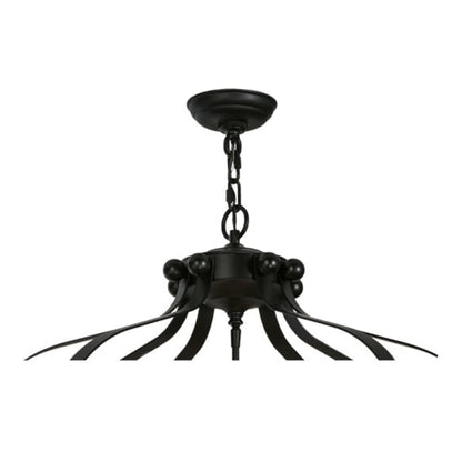 Meyda Tiffany Citadel 6 Light 33" Wide Taper Candle Pendant