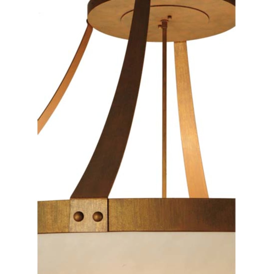 Meyda Tiffany Urban 8 Light 43" Wide Semi-Flush Bowl Ceiling Fixture - Cortez Gold Finish