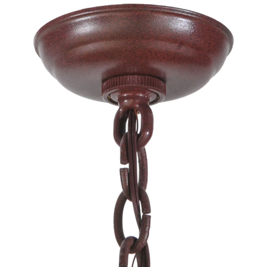 Meyda Tiffany Pine Branch Valley View 12 Light 52" Wide Chandelier with Silver Mica Shades - Rust Finish