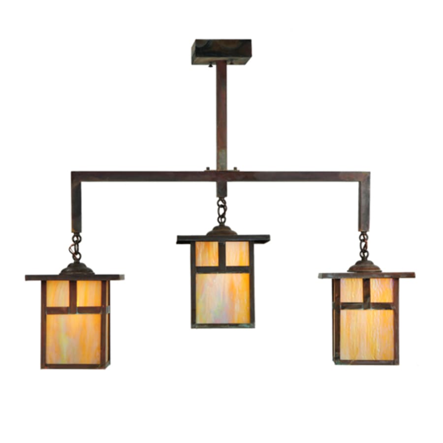 Meyda Tiffany Hyde Park 3 Light 9" Wide Mini Pendant