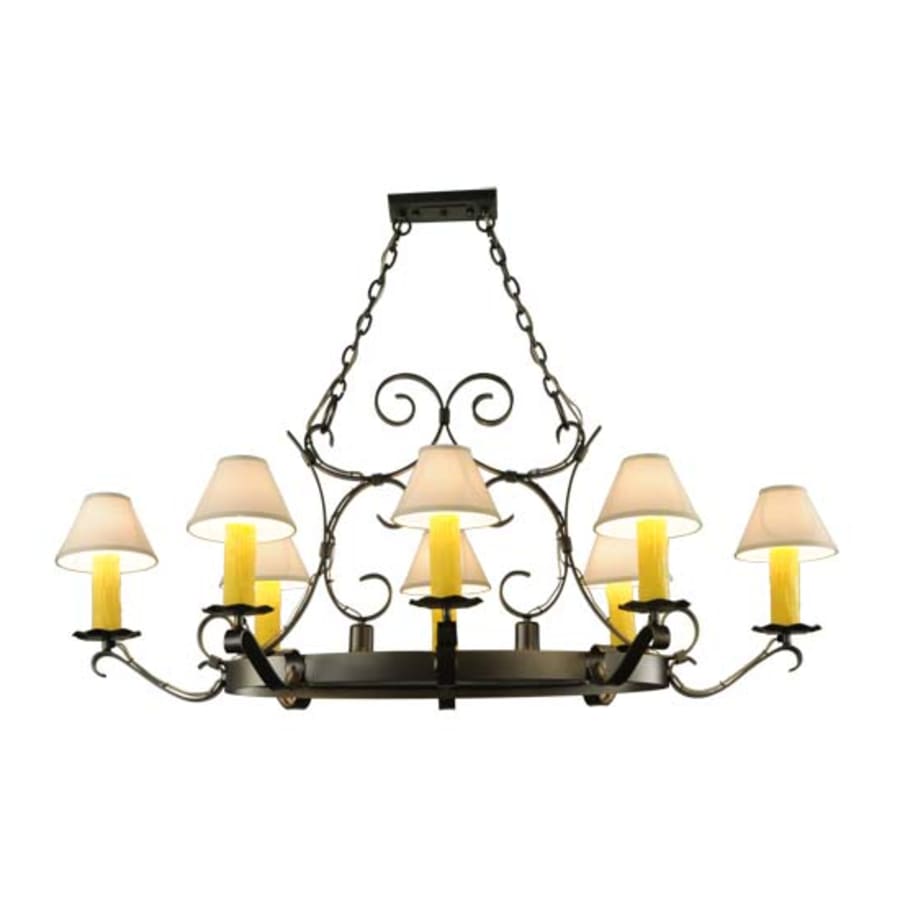 Meyda Tiffany Hand forged 8 Light 39" Wide Ring Chandelier