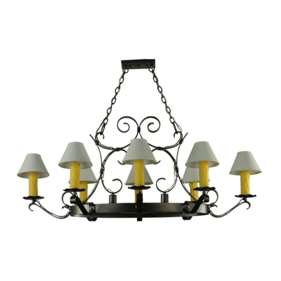 Meyda Tiffany Hand forged 8 Light 39" Wide Ring Chandelier