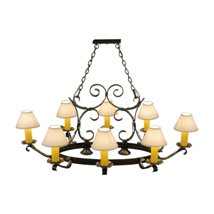 Meyda Tiffany Hand forged 8 Light 39" Wide Ring Chandelier