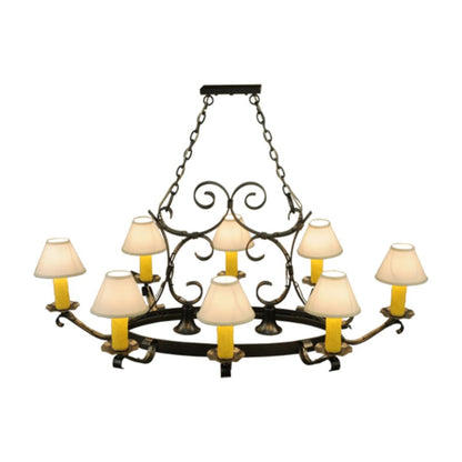 Meyda Tiffany Hand forged 8 Light 39" Wide Ring Chandelier