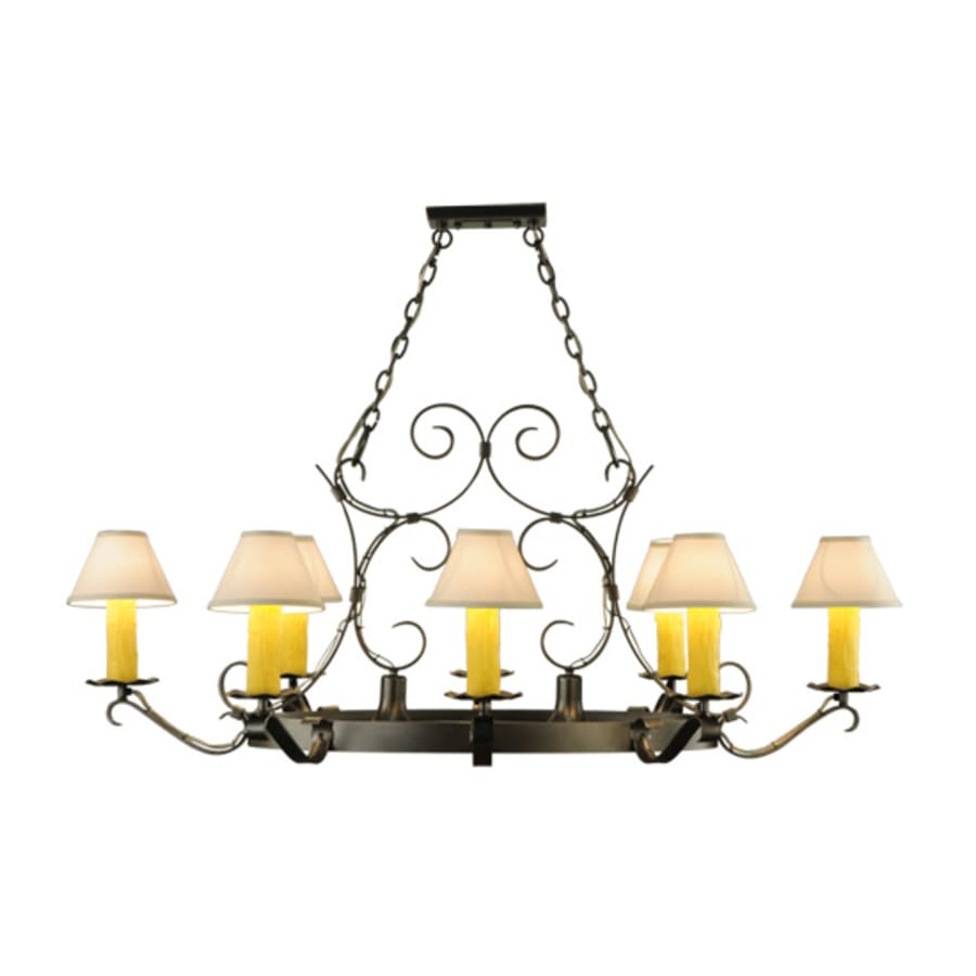 Meyda Tiffany Hand forged 8 Light 39" Wide Ring Chandelier