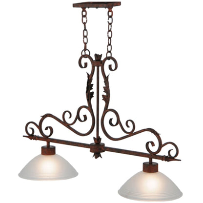 Meyda Tiffany Zamora 2 Light 40" Wide Linear Pendant