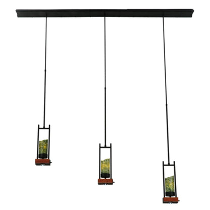 Meyda Tiffany Grand Terrace 3 Light 6" Wide Pillar Candle Multi Light Pendant