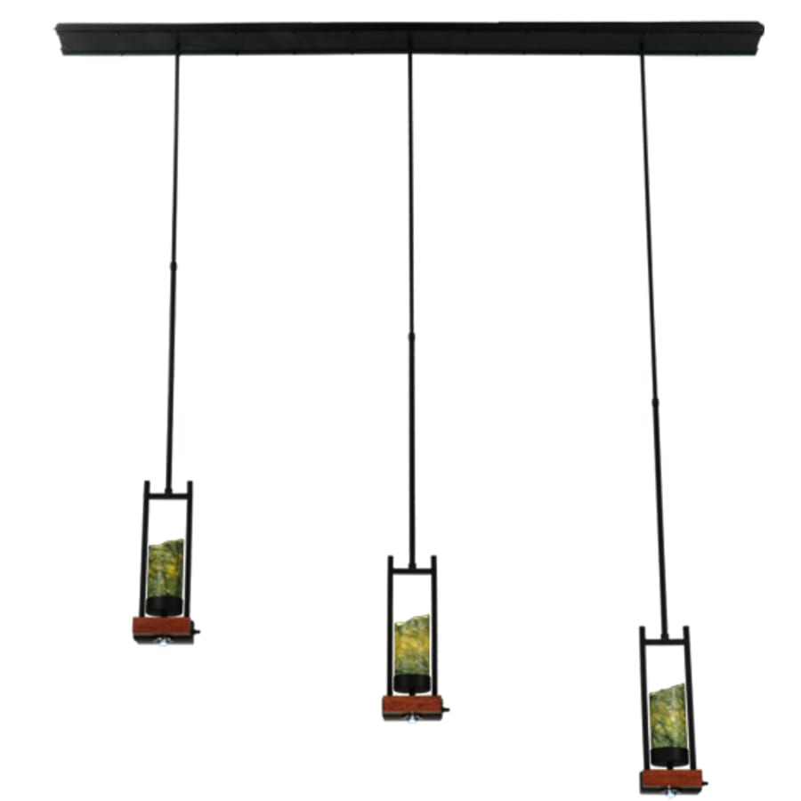 Meyda Tiffany Grand Terrace 3 Light 6" Wide Pillar Candle Multi Light Pendant