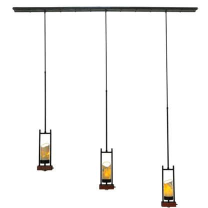 Meyda Tiffany Grand Terrace 3 Light 6" Wide Pillar Candle Multi Light Pendant