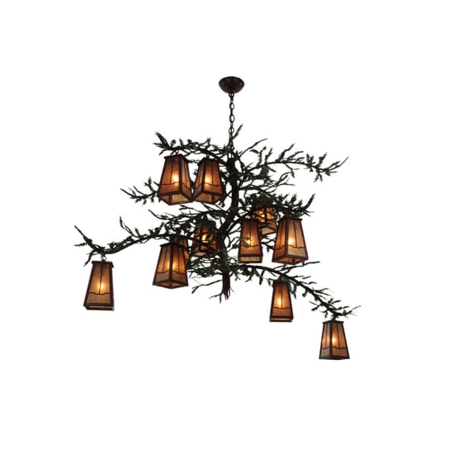 Meyda Tiffany Pine Branch Valley View 12 Light 54" Wide Chandelier