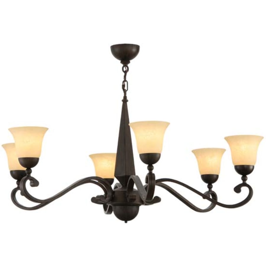Meyda Tiffany Muirfield 6 Light 44" Wide Chandelier