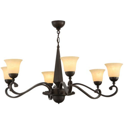 Meyda Tiffany Muirfield 6 Light 44" Wide Chandelier