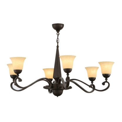 Meyda Tiffany Muirfield 6 Light 44" Wide Chandelier