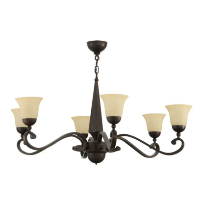 Meyda Tiffany Muirfield 6 Light 44" Wide Chandelier