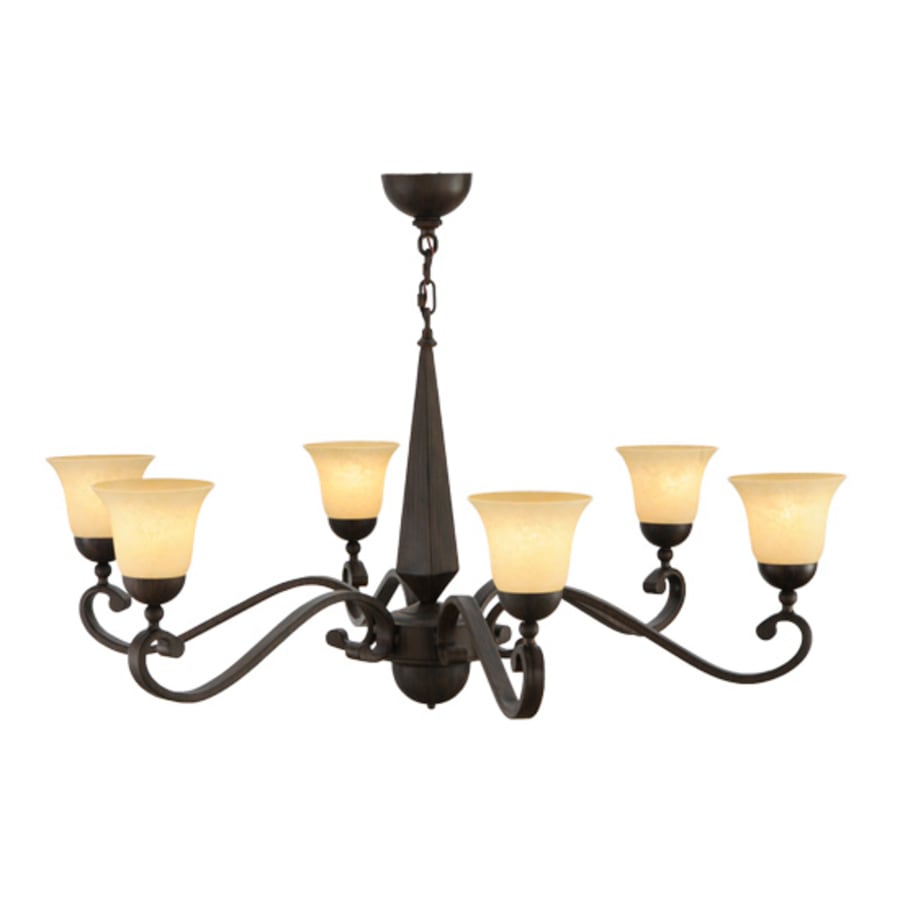 Meyda Tiffany Muirfield 6 Light 44" Wide Chandelier