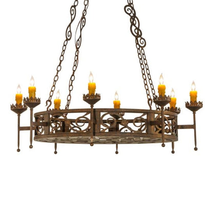 Meyda Tiffany Majella 8 Light 48" Wide Taper Candle Style Chandelier