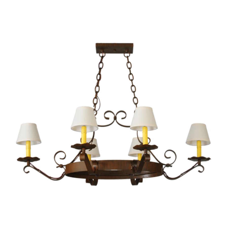 Meyda Tiffany Hand forged 6 Light 32" Wide Ring Chandelier