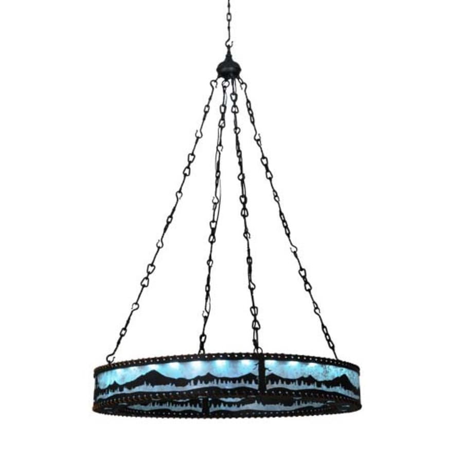 Meyda Tiffany Mountain Range 42" Wide Ring Chandelier