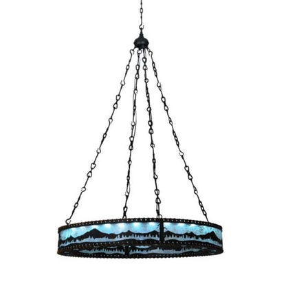 Meyda Tiffany Mountain Range 42" Wide Ring Chandelier