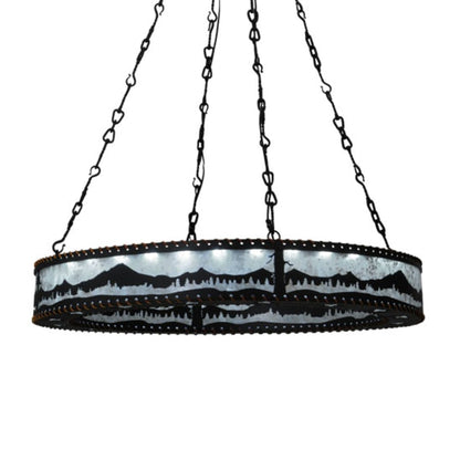 Meyda Tiffany Mountain Range 42" Wide Ring Chandelier