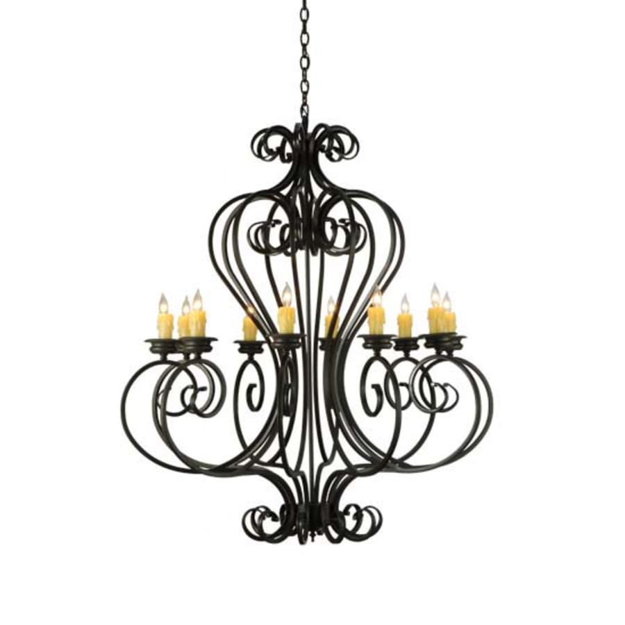 Meyda Tiffany Fernando 10 Light 42" Wide Taper Candle Style Chandelier