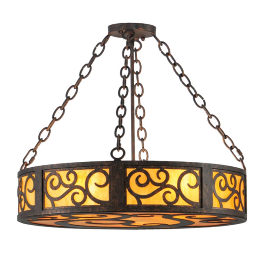 Meyda Tiffany Dean 3 Light 24" Wide Suspension Pendant