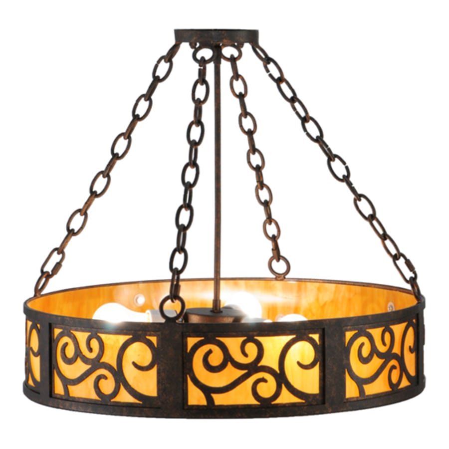 Meyda Tiffany Dean 3 Light 24" Wide Suspension Pendant