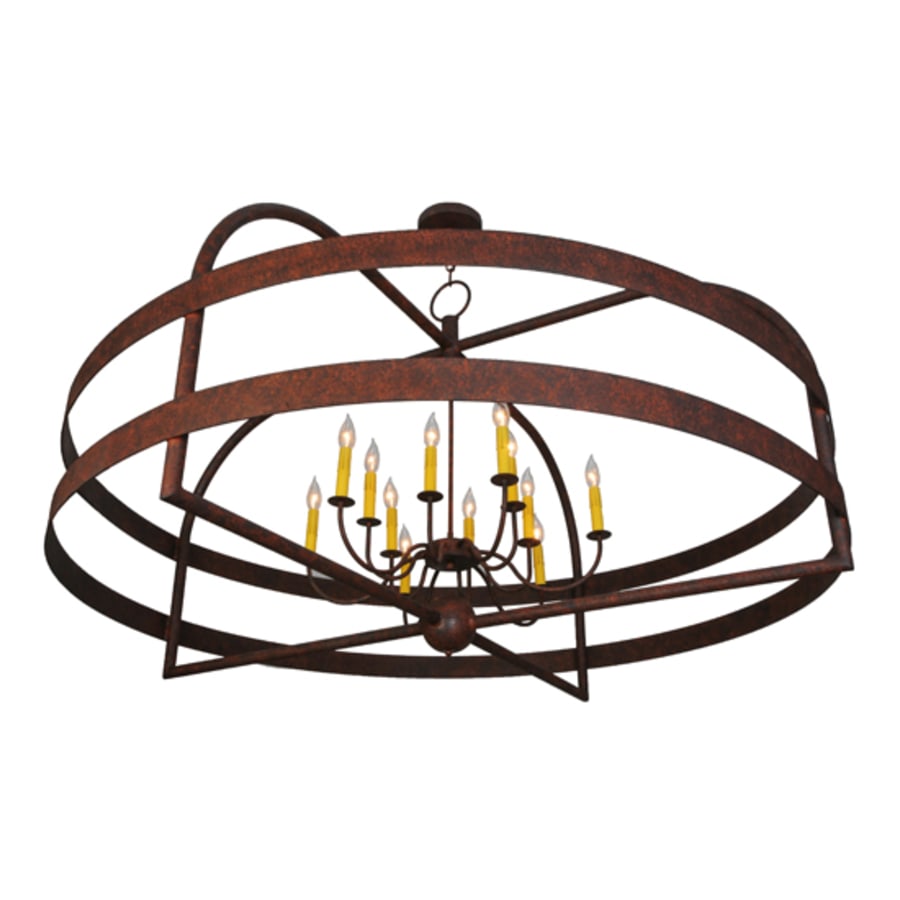 Meyda Tiffany Aldari 12 Light 61" Wide Taper Candle Ring Chandelier