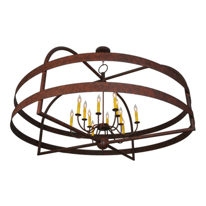 Meyda Tiffany Aldari 12 Light 61" Wide Taper Candle Ring Chandelier