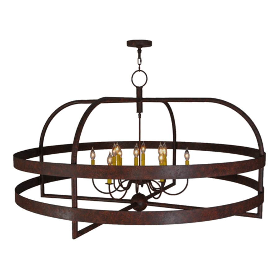 Meyda Tiffany Aldari 12 Light 61" Wide Taper Candle Ring Chandelier