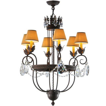Meyda Tiffany Antonia 6 Light 27" Wide Crystal Chandelier