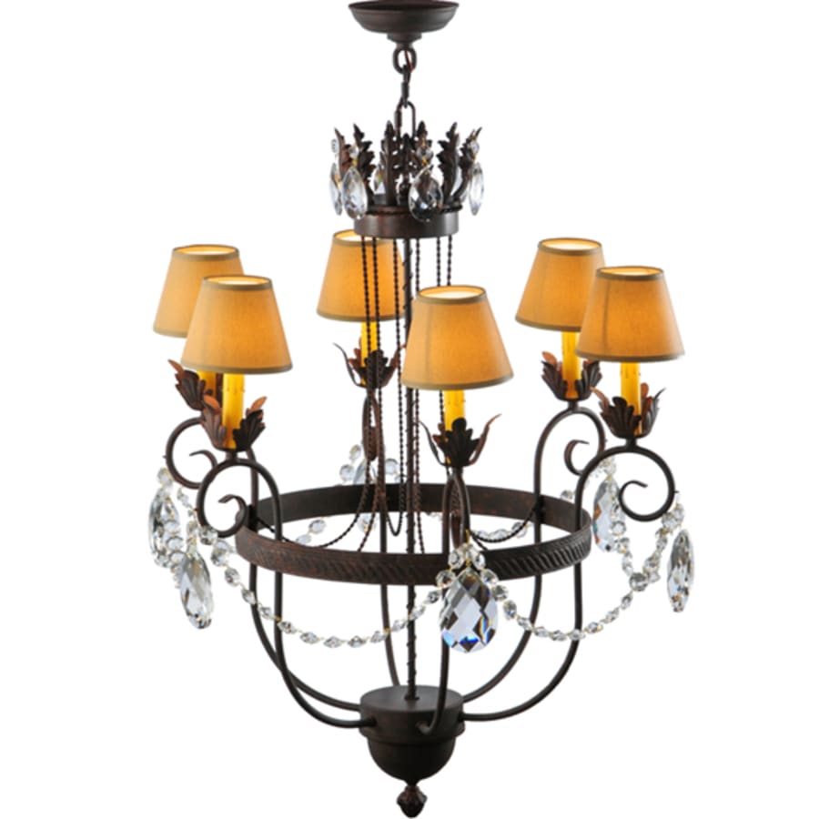 Meyda Tiffany Antonia 6 Light 27" Wide Crystal Chandelier