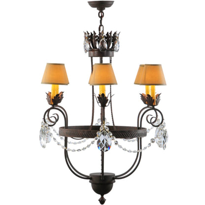 Meyda Tiffany Antonia 6 Light 27" Wide Crystal Chandelier