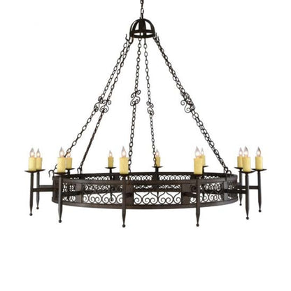 Meyda Tiffany Toscano 12 Light 72" Wide Taper Candle Style Chandelier