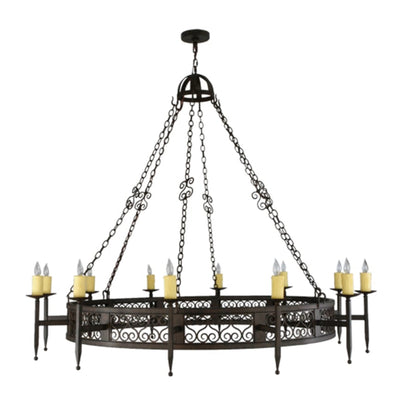 Meyda Tiffany Toscano 12 Light 72" Wide Taper Candle Style Chandelier