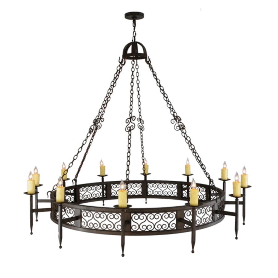Meyda Tiffany Toscano 12 Light 72" Wide Taper Candle Style Chandelier
