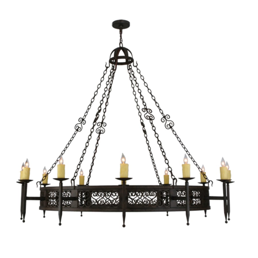 Meyda Tiffany Toscano 12 Light 72" Wide Taper Candle Style Chandelier