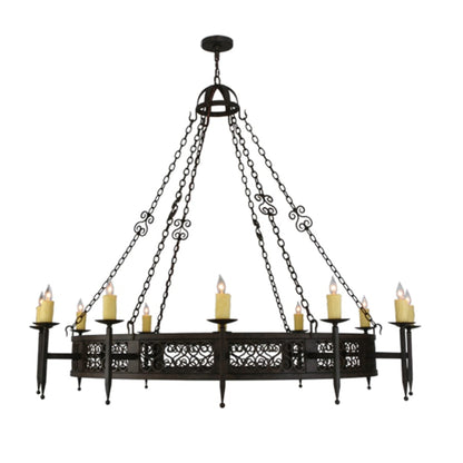 Meyda Tiffany Toscano 12 Light 72" Wide Taper Candle Style Chandelier