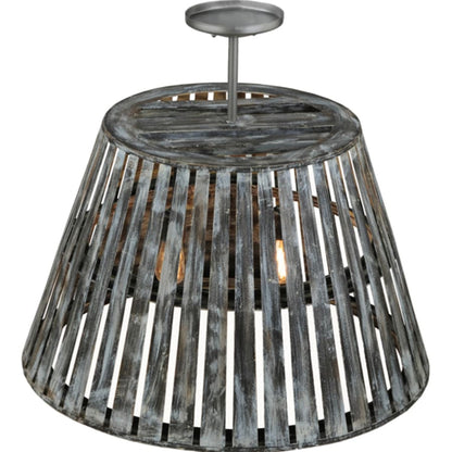 Meyda Tiffany Peach Basket 2 Light 31" Wide Wood Pendant