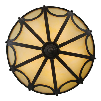 Meyda Tiffany Carousel 5 Light 29" Wide Semi-Flush Bowl Ceiling Fixture