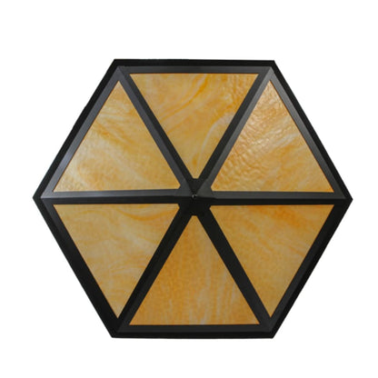 Meyda Tiffany Hexagon Logo 6 Light 48" Wide Pendant