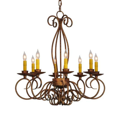 Meyda Tiffany Elisha 8 Light 26" Wide Taper Candle Style Chandelier